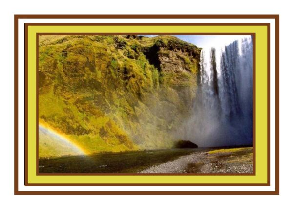 Skogafoss Waterfall, Iceland Photo Greetings Card